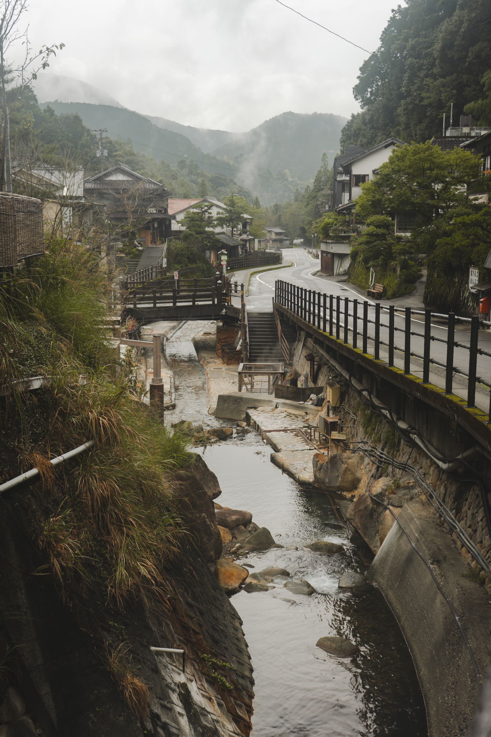定山溪的山谷与温泉旅馆