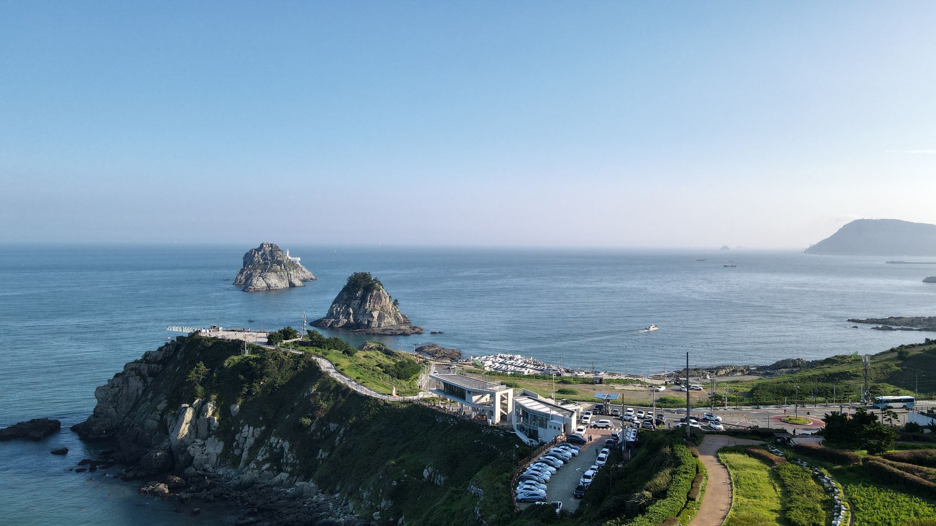 海面上的五六岛岛群
