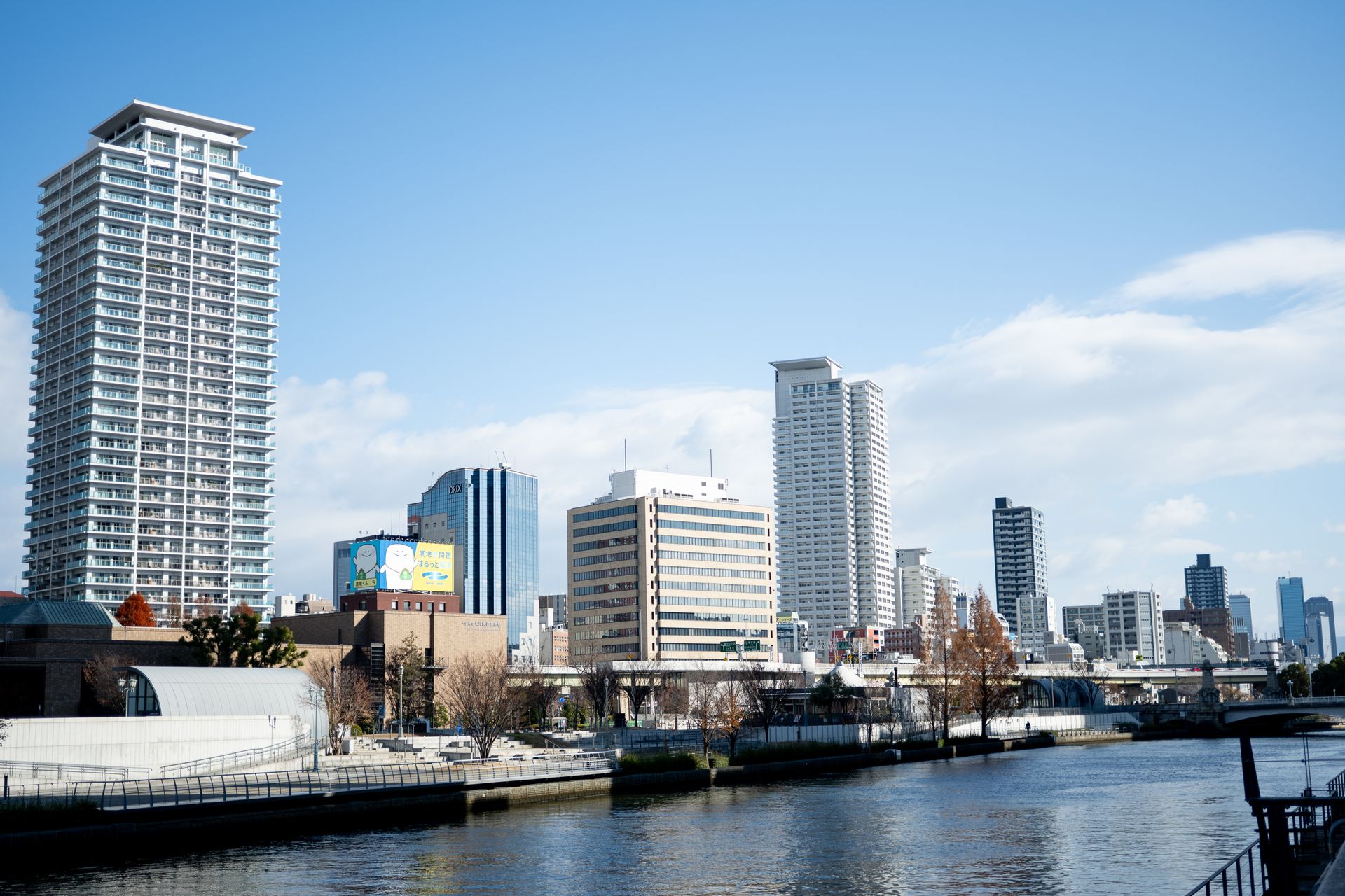 中之岛的建筑与河川
