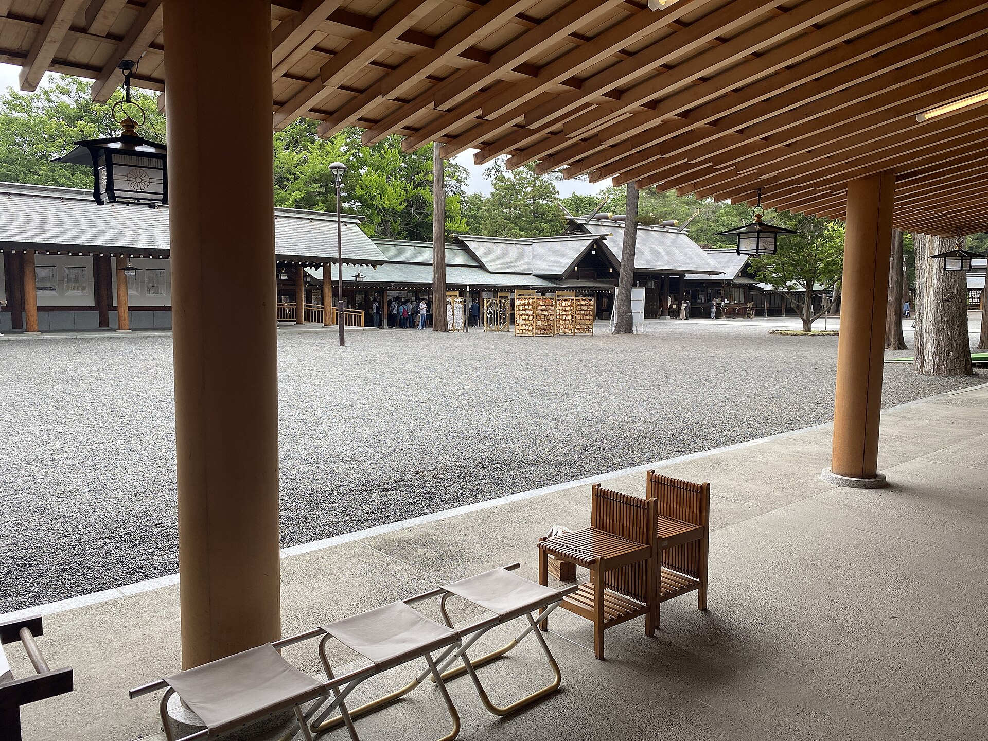 北海道神宫的参道与建筑