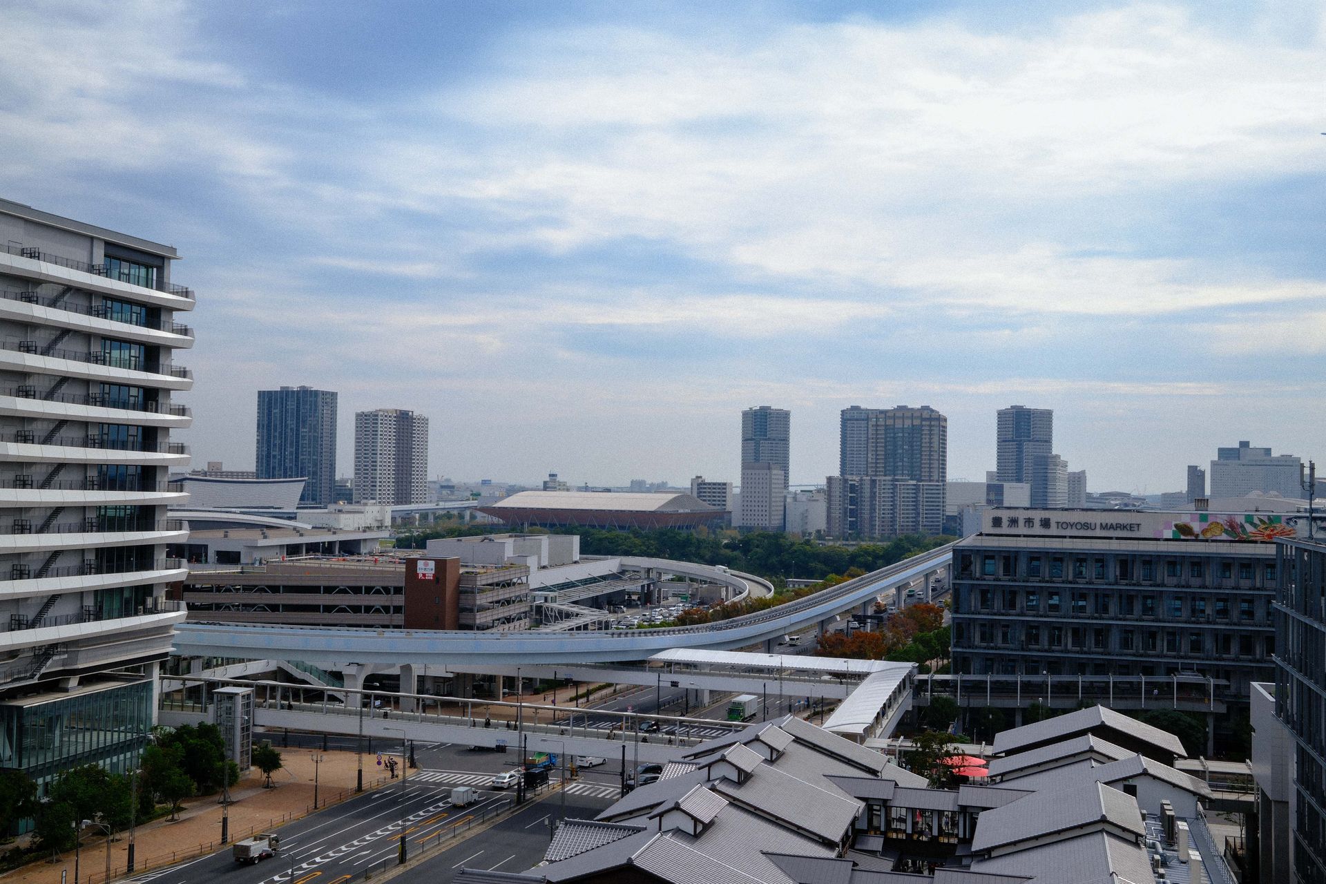 丰洲市场的建筑与内部摊位