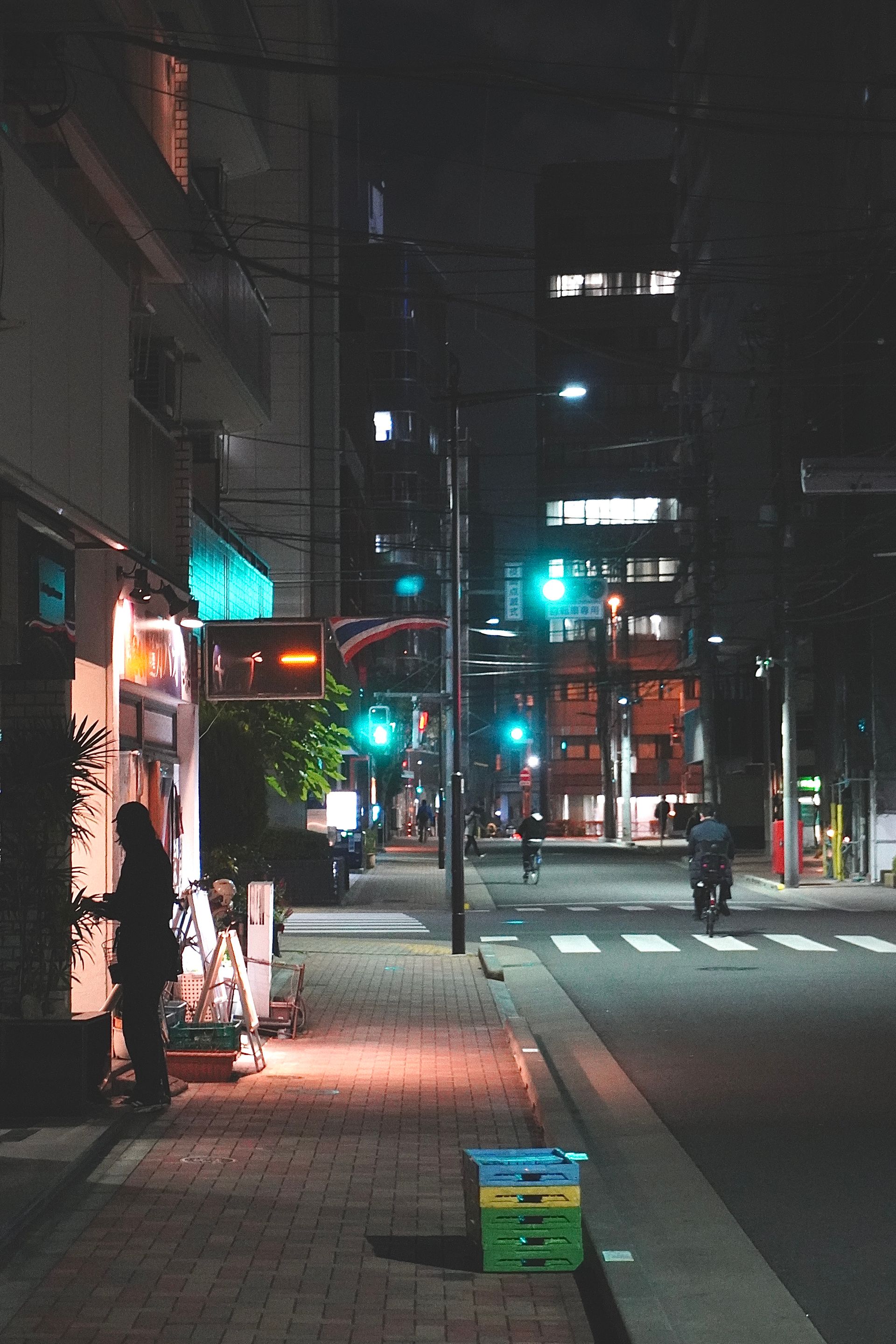 佃岛的窄巷与老建筑