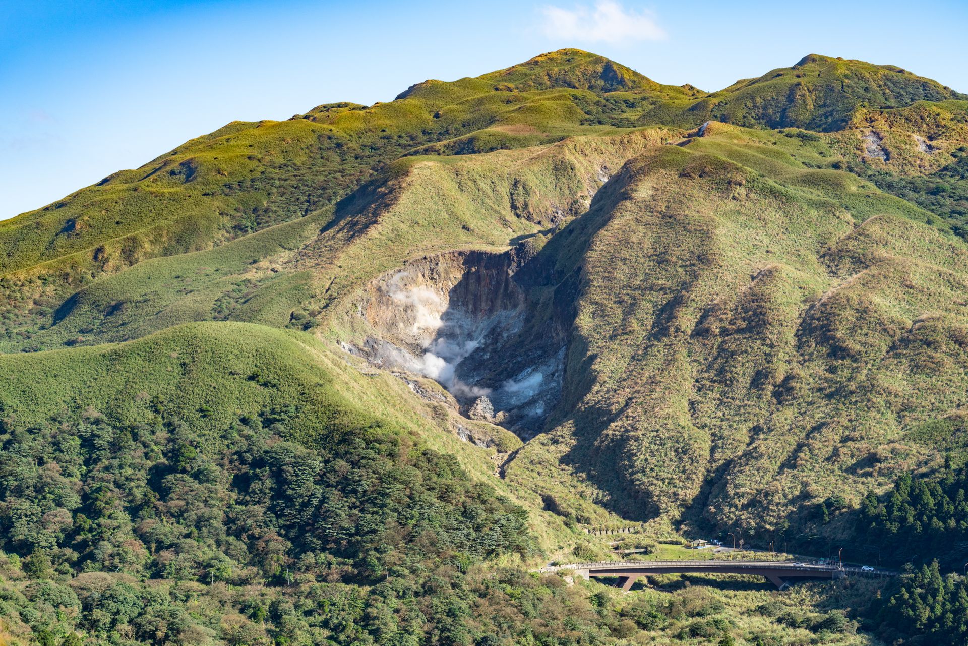 阳明山的山林与步道