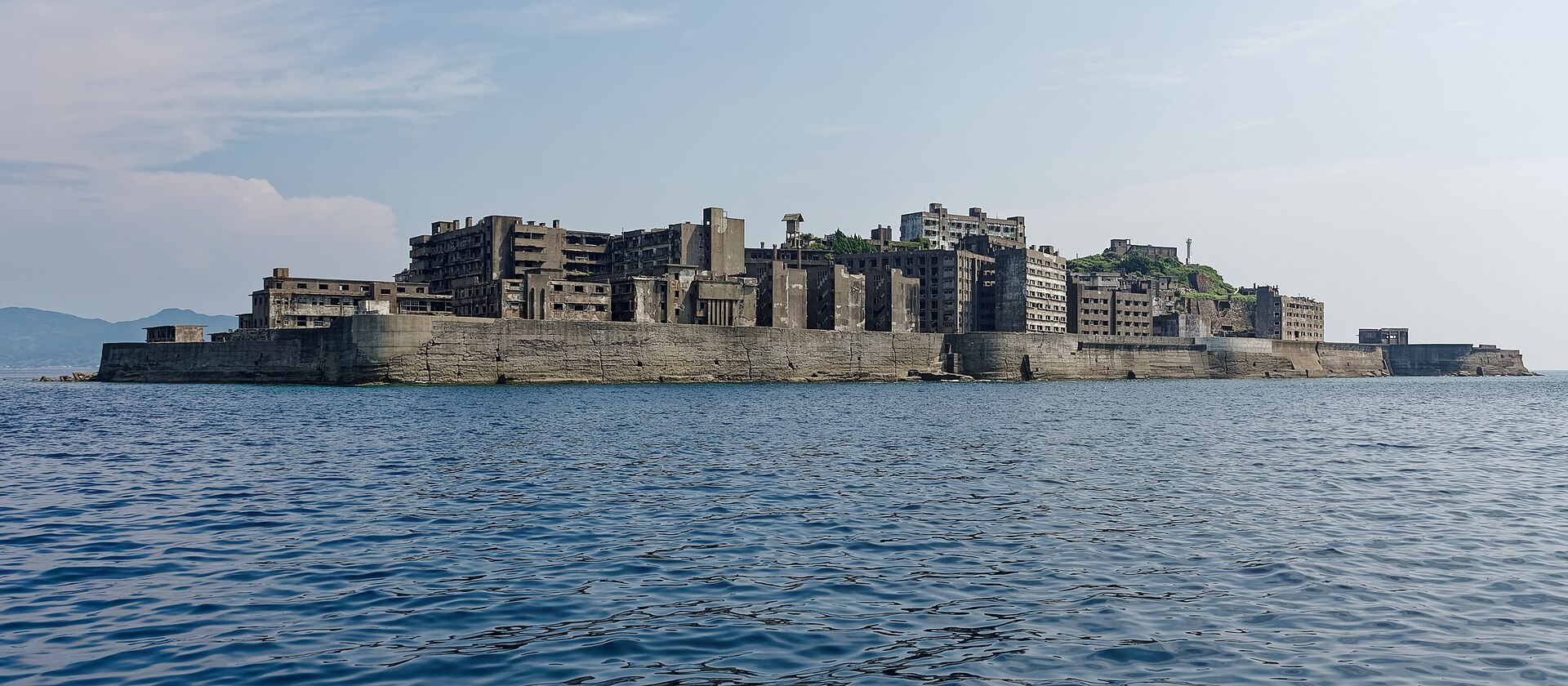 Abandoned island of Hashima near Nagasaki