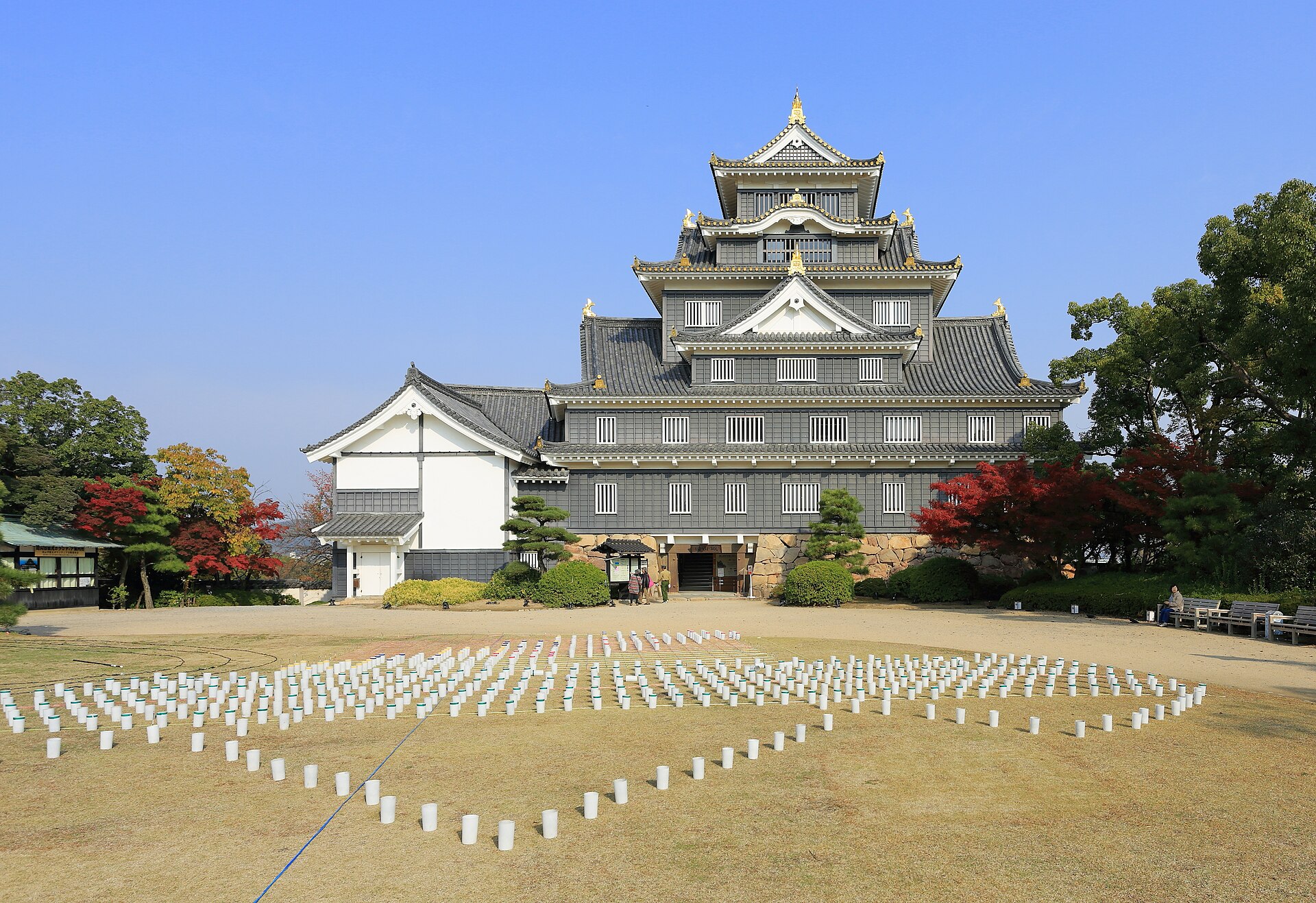Okayama Castle is a Japanese castle in the city of <a href="https://en.wikipedia.org/wiki/Okayama,_