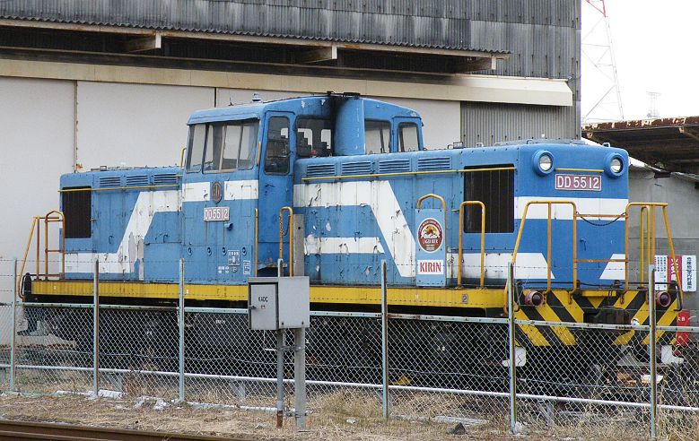 Diesel locomotive type DD55(No.12) of Sendai Rinkai railway.