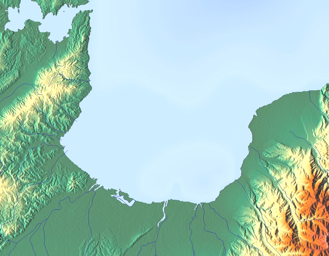 富山湾の地図